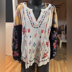 Savanna Jane Multicolor Embroidered Blouse